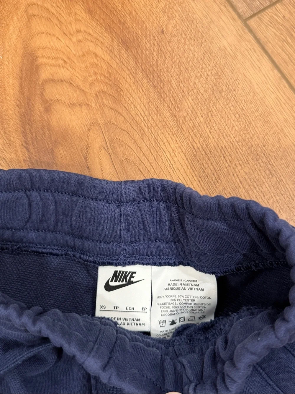 Nike Boys Navy Shorts with Yellow and White Logo